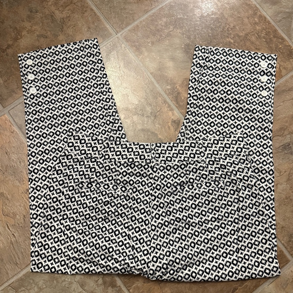 Counterparts Black and White Printed Women's Pants - Picture 3 of 5